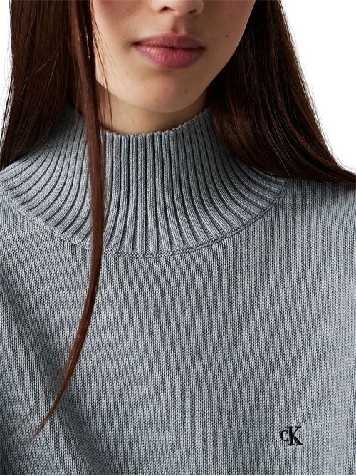 Maglioncino donna carta da zucchero in cotone Calvin Klein Jeans | J20J224806PC2